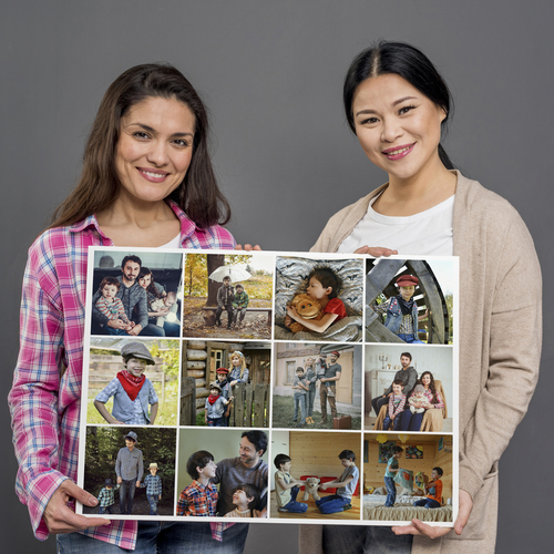 Crea tu Collage Clásico Personalizado: Recuerdos Familiares Elegantes