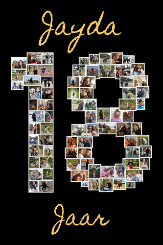 Foto del cliente Annelies para la valoración Impresión Fotocollage Dibond 20x30cm