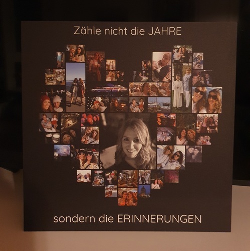 Foto del cliente Birgit para la valoración Impresión Fotocollage Espuma rígida 40x40cm