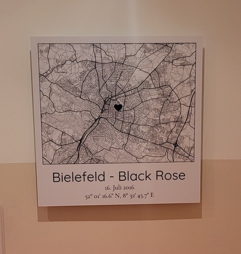 Foto del cliente Carola para la valoración Impresión Mapa de la ciudad Dibond 40x40cm