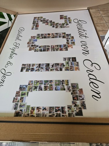 Foto del cliente Denise para la valoración Impresión Fotocollage Lienzo 120x80cm