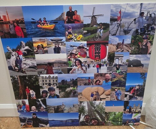 Foto del cliente Erik para la valoración Impresión Fotocollage Espuma rígida 60x60cm