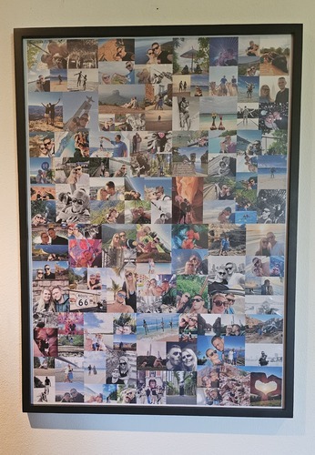 Foto del cliente Franziska para la valoración Impresión Fotocollage Póster enmarcado (madera, negro) 50x70cm