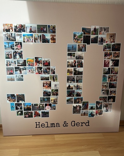Foto del cliente GERRIT para la valoración Impresión Fotocollage Lienzo 80x80cm