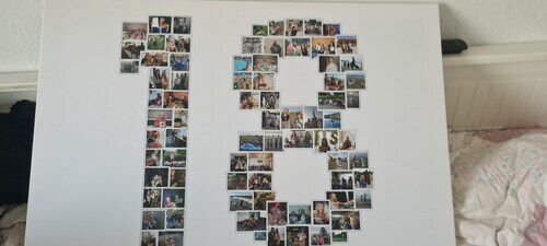 Foto del cliente Nico para la valoración Impresión Fotocollage Lienzo 90x60cm