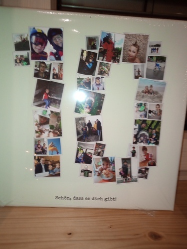 Foto del cliente Petra para la valoración Impresión Fotocollage Lienzo 30x30cm