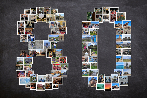 Foto del cliente Petra para la valoración Impresión Fotocollage Póster enmarcado (madera, negro) 45x30cm