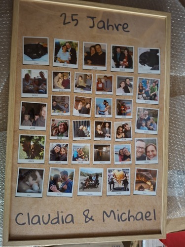 Foto del cliente Petra para la valoración Impresión Fotocollage Póster enmarcado (madera, natural) 40x60cm