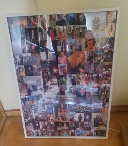 Foto del cliente Sonja para la valoración Impresión Fotocollage Póster enmarcado (madera, blanco) 50x70cm