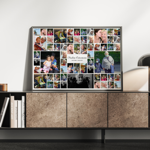 Collage de Recuerdo Premium: Crea un homenaje personalizado y emotivo