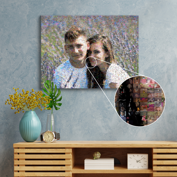 Fotomosaico personalizado para parejas