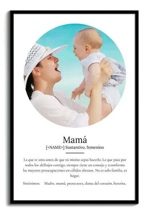 Póster definición "Mamá" personalizable