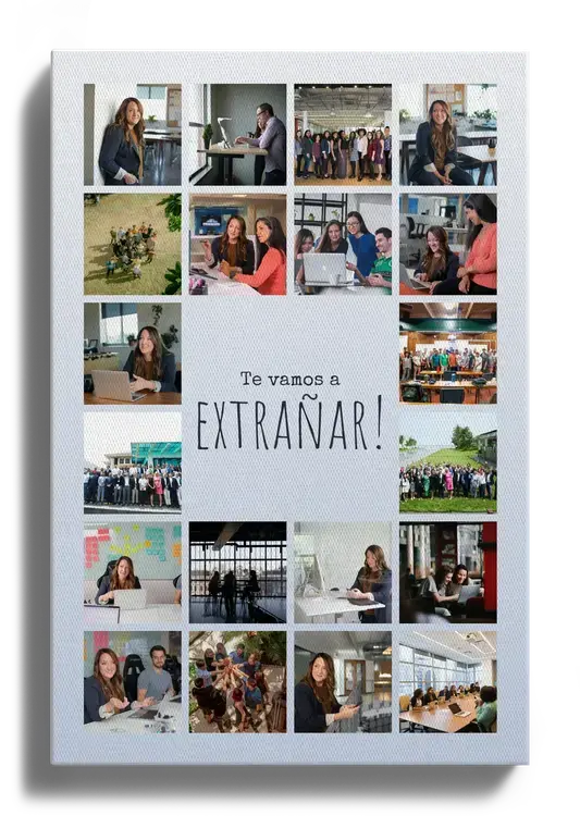 Collage de despedida para compañeros de trabajo
