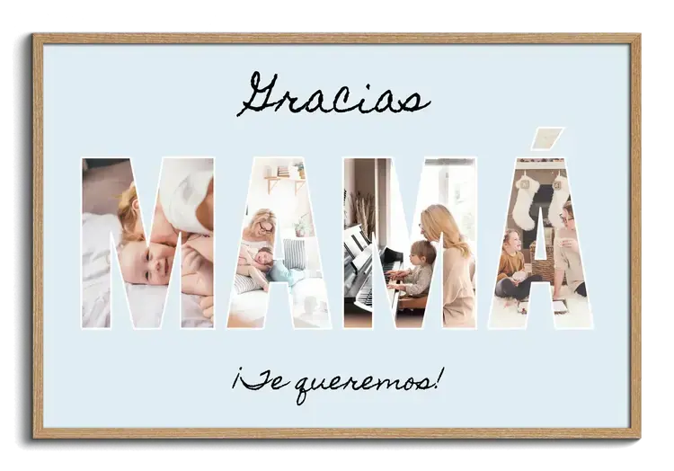 Collage mamá/papá y abuelos con letras con fotos