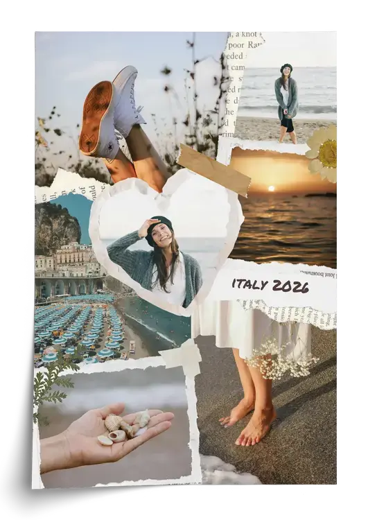 Collage scrapbook de vacaciones personalizada