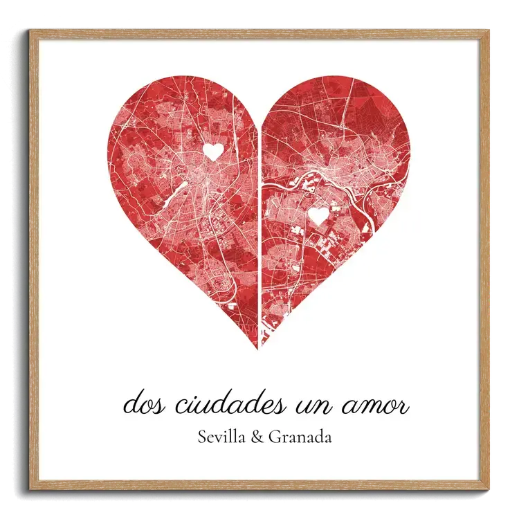 Dos Ciudades, Un Amor - Mapa Personalizado