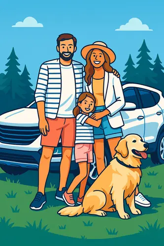 Foto convertida en estilo Retro / Flat-Vector